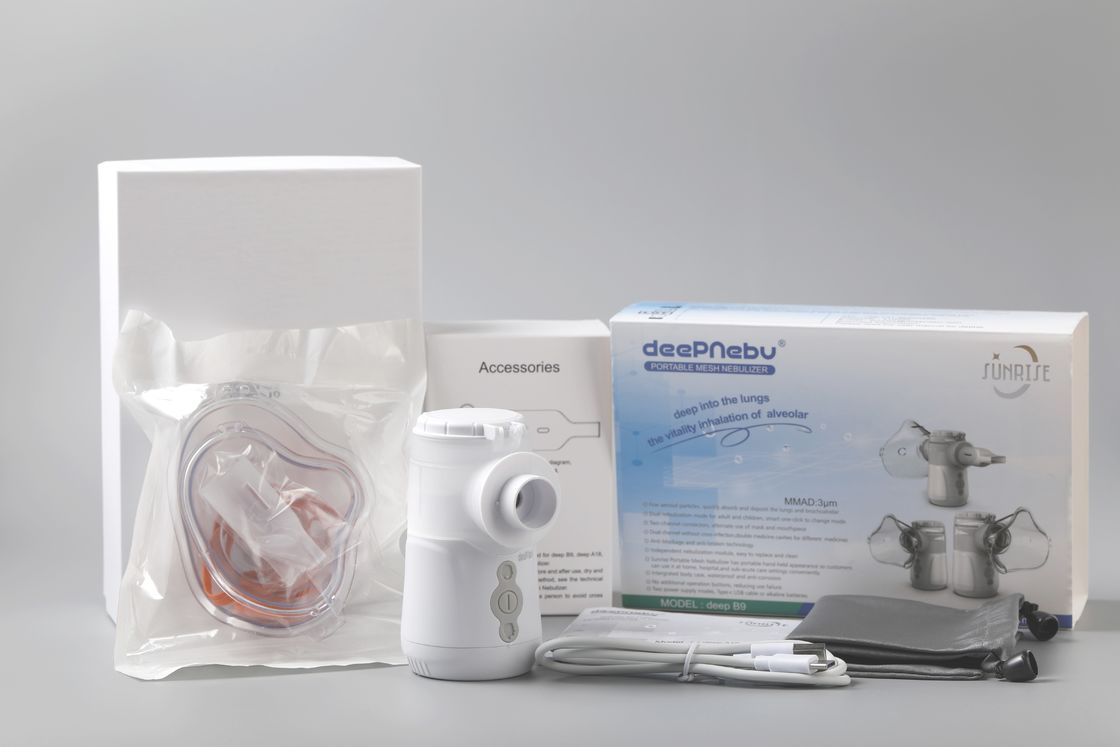 Tragbarer Asthma-Kindererwachsener Mesh Home Nebuliser Kit Vibratings medizinischer 3.2μm