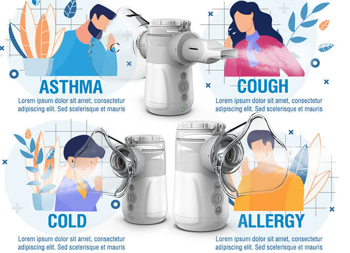Grippe Säuglinge Erwachsene Medizinische Haushalte Stumme Husten Kälte Schwingende heißeste Smart Portable Mesh Nebulizer