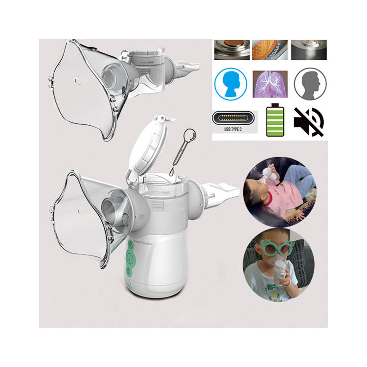 Home heißeste Mute Portable Nebel Vernebler Maschine Batterie Asthma Inhalator Mesh Vernebler für Kinder