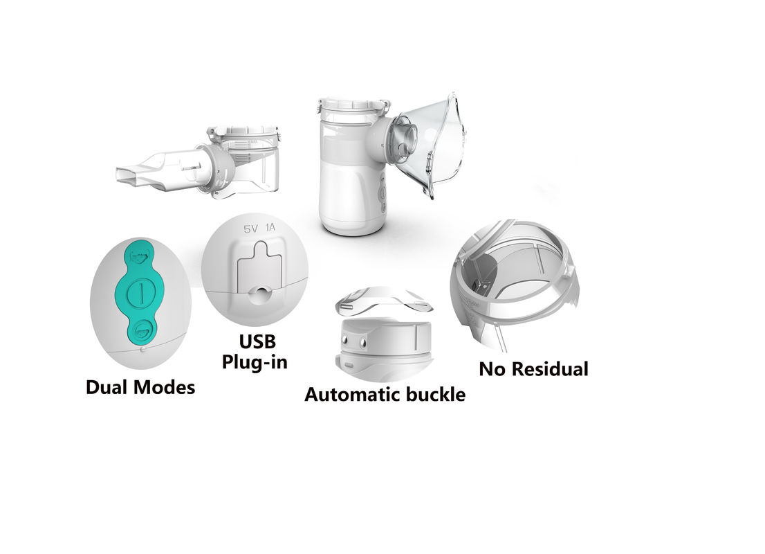 Haushalt Krankenhaus-tragbarer Mesh Nebulizer Machine Medicals 2.1-3.5μm für Asthma
