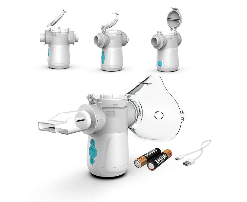 Pädiatrischer tragbarer Mesh Nebulizer Inhaler 2.6μm - 3.2μm Art Batterie C USB