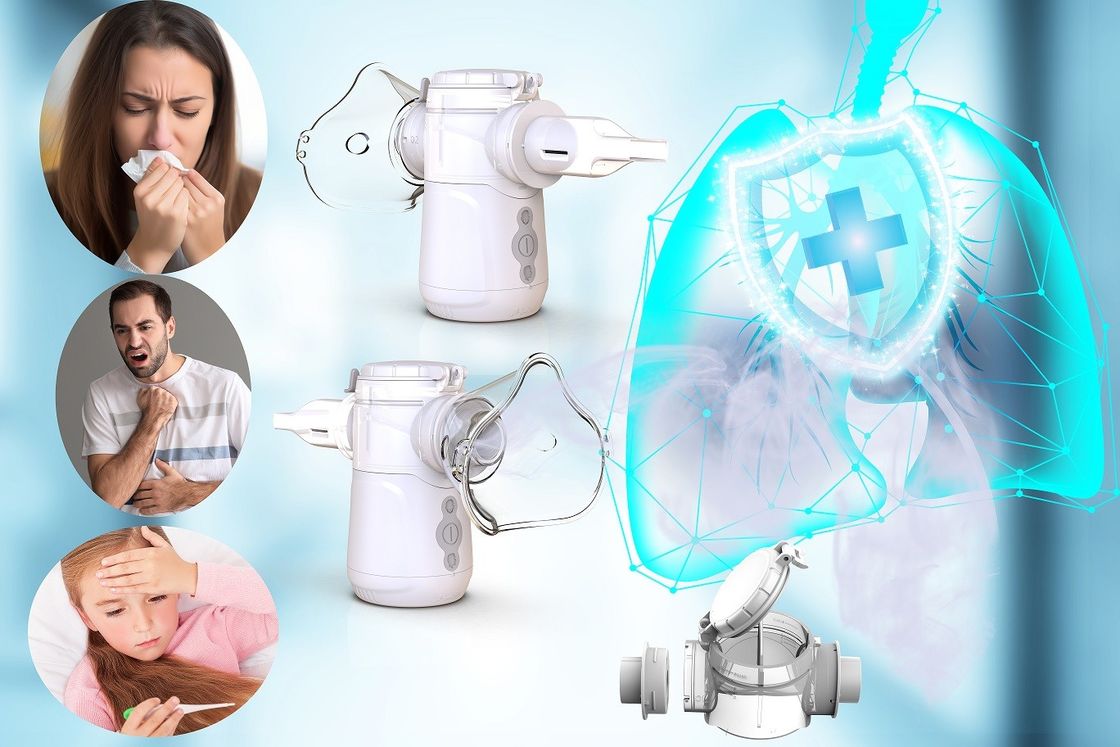 AA-Batterie oder DC-USB-betriebene Kinder Erwachsene Mesh Nebulizer zu Alveoli Bronchioles