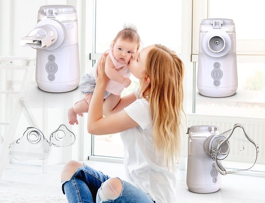 USB Typ C Batterie Mesh Nebulizer Verstellbarer Modus für Kinder und Erwachsene