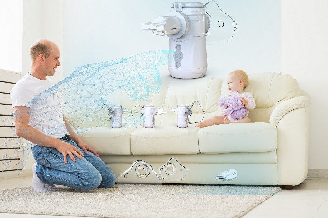 Portable Mesh Nebulizer Maschine mit 105-110Hz Vibrationsfrequenz für Lungengesundheit
