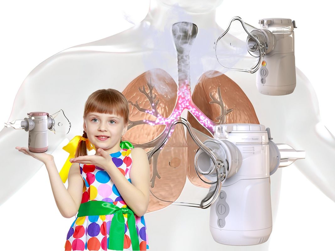 Vibrationsnetz-Inhalator größere Geschwindigkeit dichter Nebel keine Verstopfung automatischer Abschaltung / niedriger Akku-Indikator