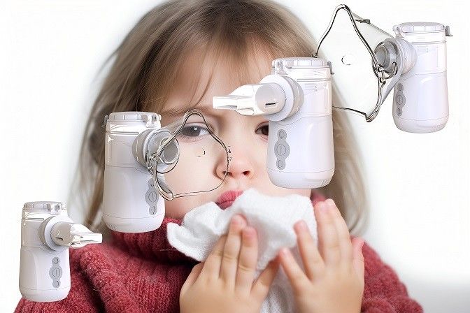 Vibrationsnetz-Inhalator größere Geschwindigkeit dichter Nebel keine Verstopfung automatischer Abschaltung / niedriger Akku-Indikator