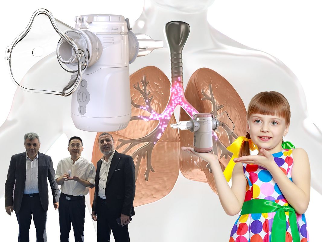1-4,7 μm Feinstaubmaschine Vibrationsnetz Inhalator Aerosol für Kinder oder Erwachsene