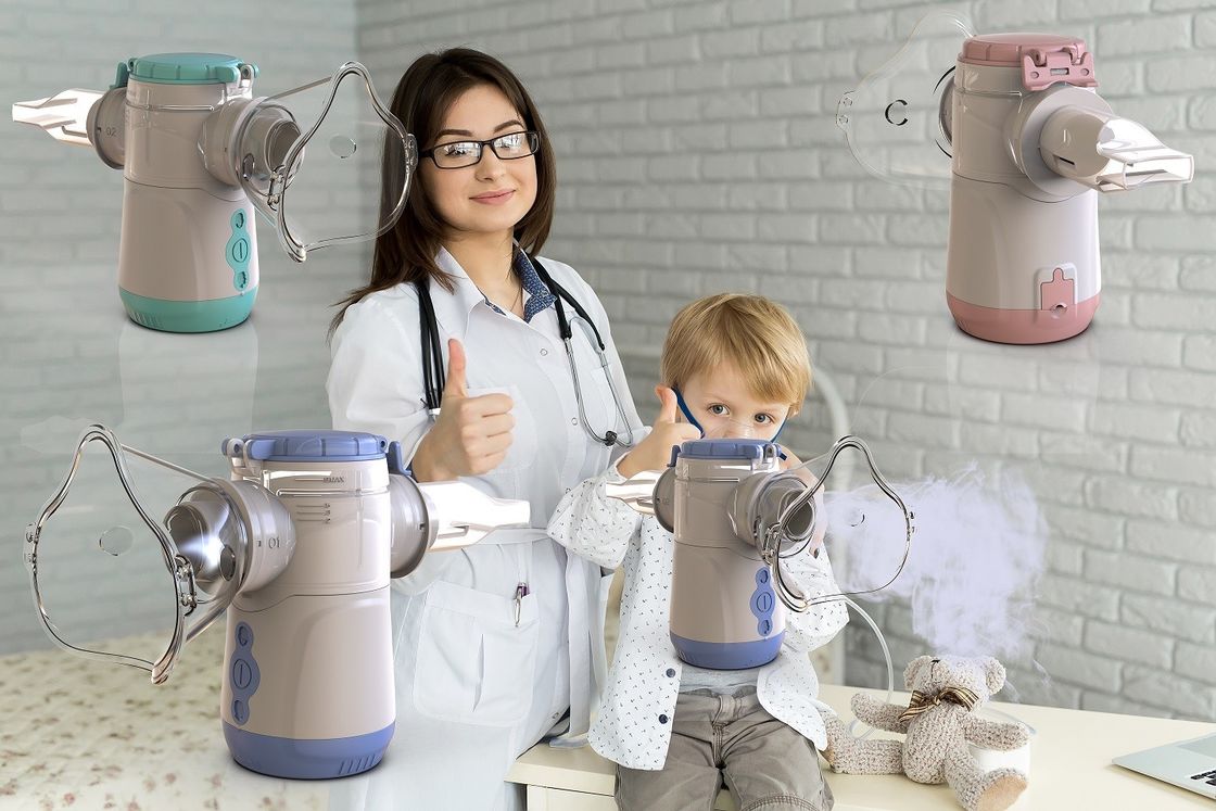 1-4,7 μm Feinstaubmaschine Vibrationsnetz Inhalator Aerosol für Kinder oder Erwachsene